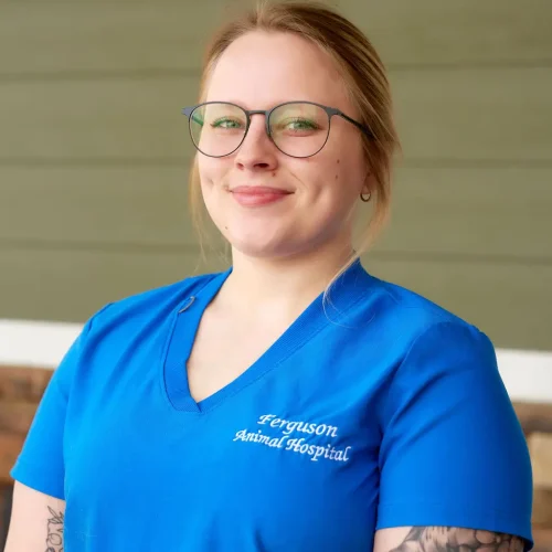 Brianna Horne, Vet Assistant of Ferguson Animal Hospital.