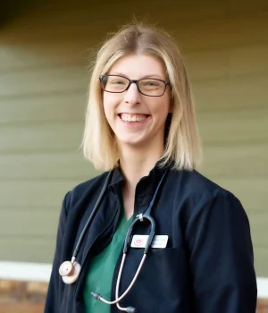 Dr. Morgan Hubbard of Ferguson Animal Hospital