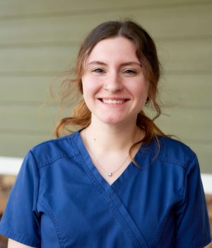 Katelyn Nelson, Receptionist of Ferguson Animal Hospital.
